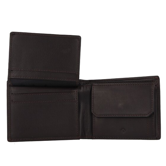 Samsonite Attack 2 Porte-monnaie Protection RFID Cuir véritable 10.5 cm