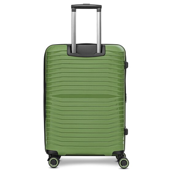 Stratic Shine 4 roulettes Set de valises 3 pièces avec soufflet d'extension