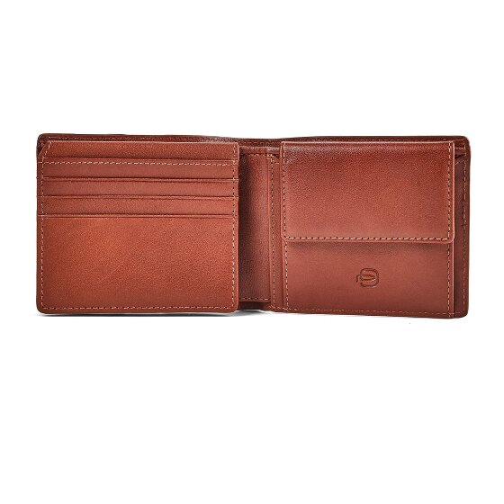 Piquadro Victor Porte-monnaie Protection RFID Cuir véritable 11 cm