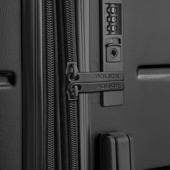 Police Dublin 4 roues Valise cabine M 64 cm avec soufflet d'extension