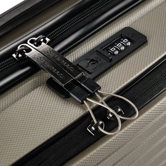 Stratic Bright + 4 roues Valise cabine 55 cm Compartiment ordinateur
