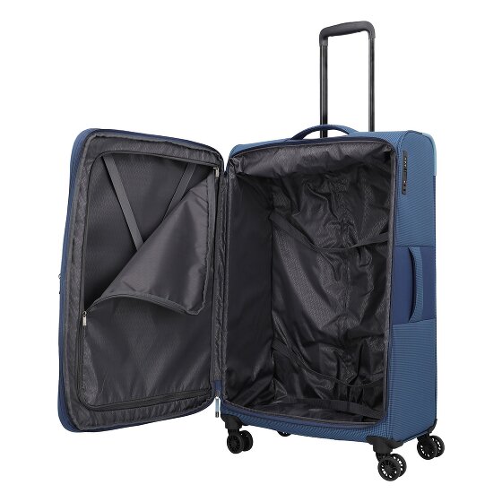 Travelite Corsiica 4 roulettes Trolley L 77 cm avec soufflet d'extension