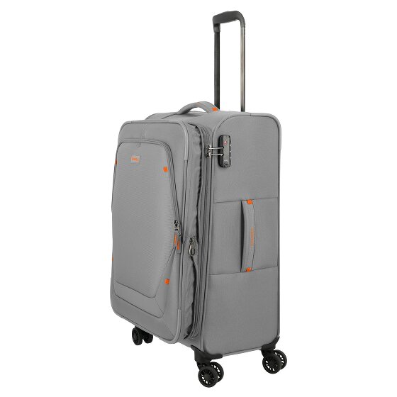 Travelite Umbria 4 roulettes Trolley M 67 cm avec soufflet d'extension