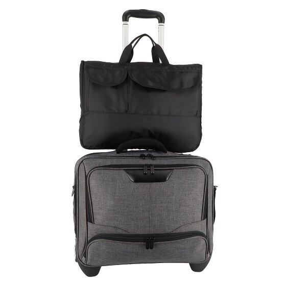 Dermata 2 roulettes Trolley d'affaires 44 cm Compartiment pour ordinateur portable