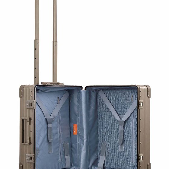 Aleon Valise cabine Traveler Domestic à 4 roues en Aluminium, 55 cm