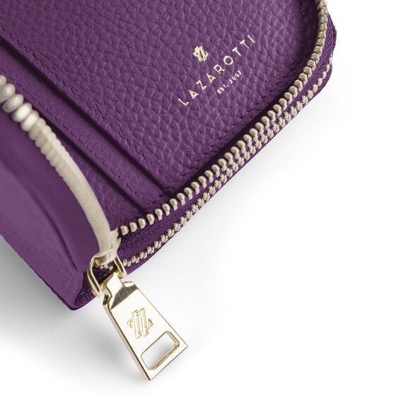 Lazarotti Bologna Leather XL Double Zip-Around Porte-monnaie RFID Cuir 20 cm