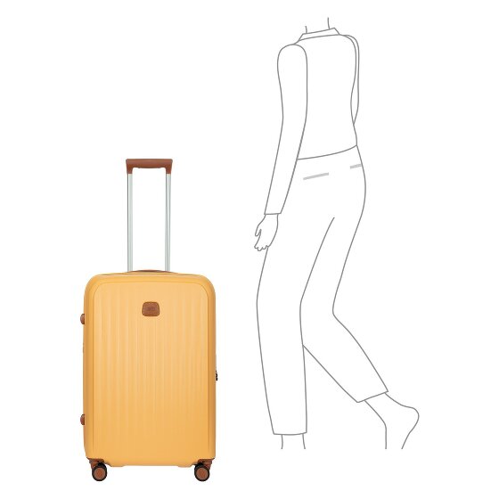 Bric's Taormina 4 roulettes Trolley M 69 cm avec soufflet d'extension