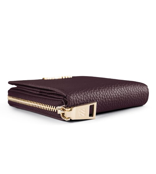 Lazarotti Bologna Leather Medium Porte-monnaie Zip-Around en cuir 10 cm