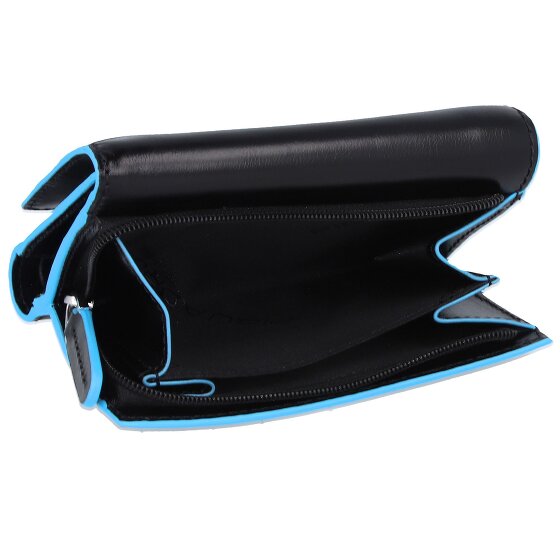 Piquadro Blue Square Porte-monnaie en cuir RFID 12 cm