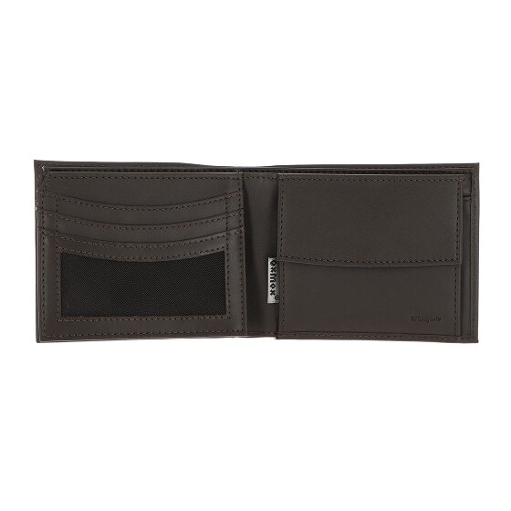 oxmox Leather Porte-monnaie Protection RFID Cuir véritable 10 cm
