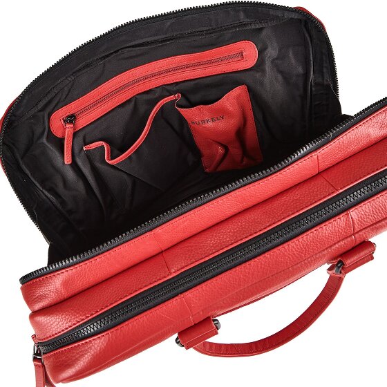 Burkely Minimal Mason Attaché-case Cuir véritable 41 cm Compartiment ordinateur