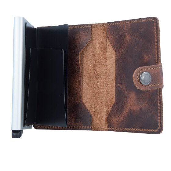 Secrid Miniwallet Vintage Porte-cartes de crédit Porte-monnaie RFID Cuir 6,5 cm