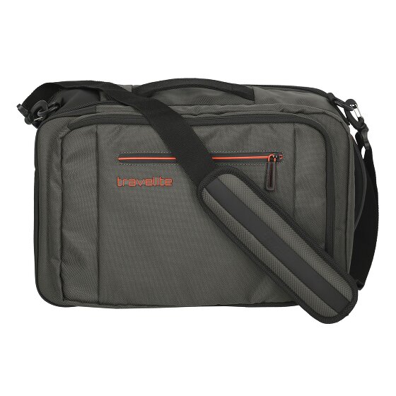 Travelite Crosslite Pochette de voyage 40 cm Compartiment pour ordinateur portable avec soufflet d'extension
