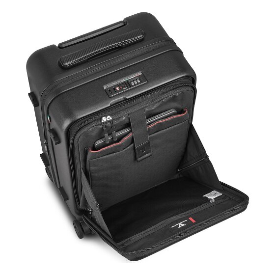 Roncato Florence 4-roues trolley cabine 55 cm avec soufflet d'extension compartiment ordinateur portable