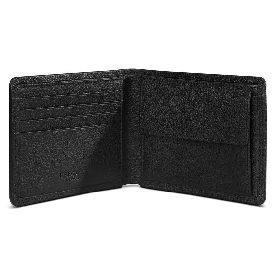Redolz Leather Essentials QF Porte-monnaie en cuir RFID 11,5 cm