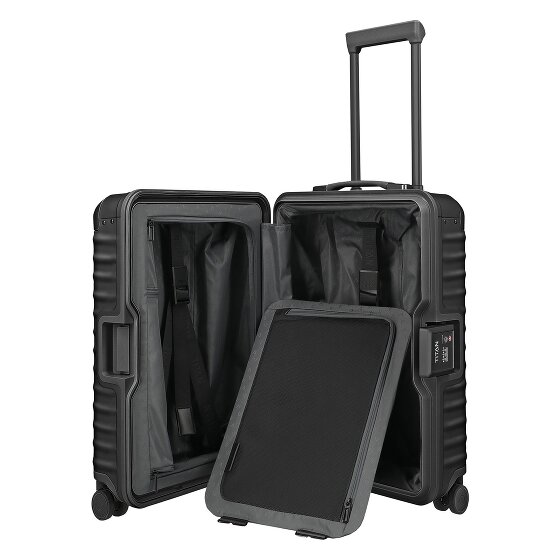 Titan Valise cabine Eternity à 4 roues, Aluminium, 55 cm
