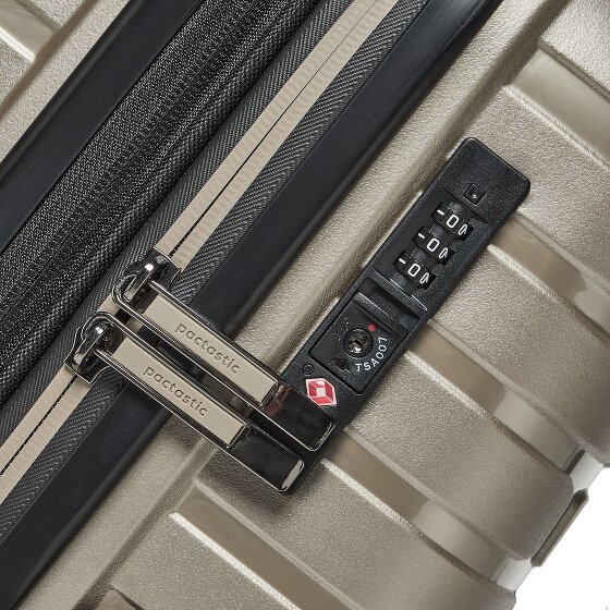 Pactastic Collection 04 THE MEDIUM + 4 roulettes Trolley M 66 cm avec soufflet d'extension