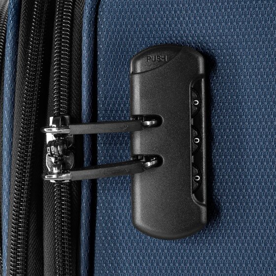 bugatti Valencia Soft 4 roulettes Trolley de cabine S 55 cm avec soufflet d'extension