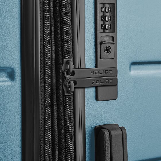 Police Dublin 4 roues Valise cabine M 64 cm avec soufflet d'extension