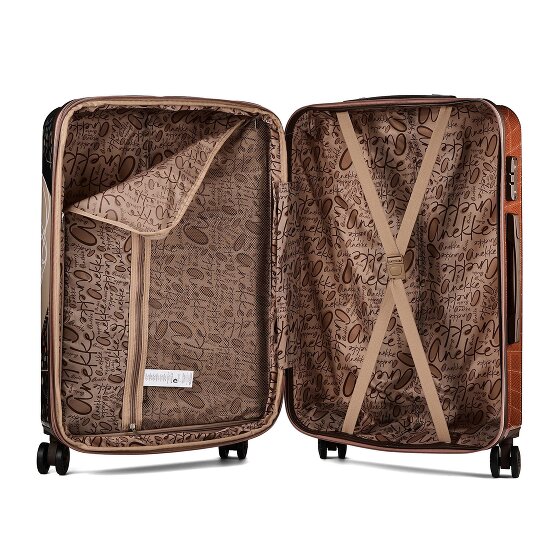 Anekke Tulip 4 roues Set de valises 2 pièces avec soufflet d'extension
