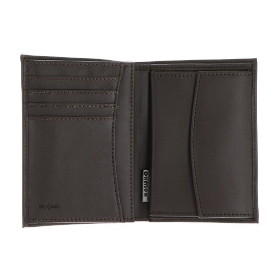 oxmox Leather Porte-monnaie Protection RFID Cuir véritable 10 cm
