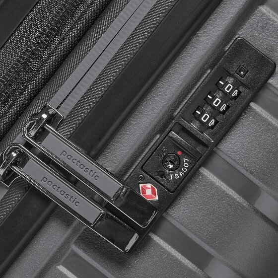 Pactastic Collection 04 THE CABIN + 4 roulettes Trolley de cabine S 55 cm avec soufflet d'extension