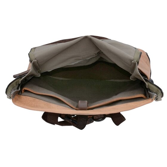 Harold's Porte-documents Twister avec fonction sac à dos Cuir 34 cm Compartiment pour ordinateur portable