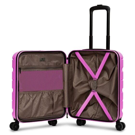 Franky Munich 4.0 4 roulettes Trolley de cabine S 53 cm avec soufflet d'extension