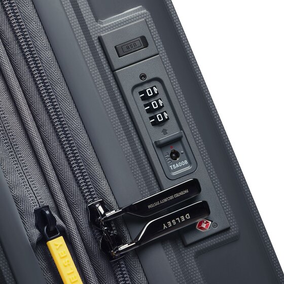 Delsey Paris Lutece 4 roues Valise cabine 55 cm '"avec soufflet d''extension"'