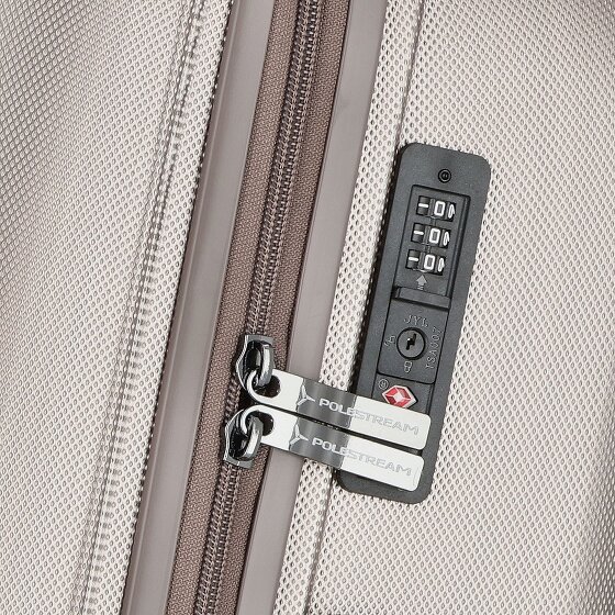 Polestream Moonrock 4 roulettes Set de valises 3 pièces avec soufflet d'extension