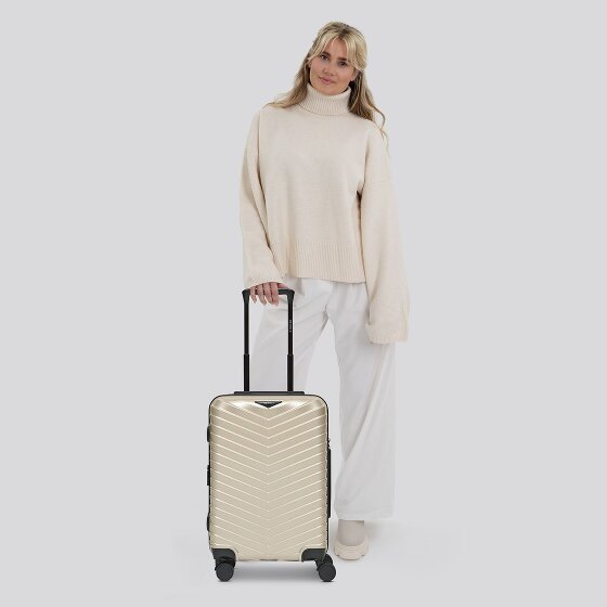 Redolz Essentials 18 4 roulettes Trolley de cabine 55 cm avec soufflet d'extension