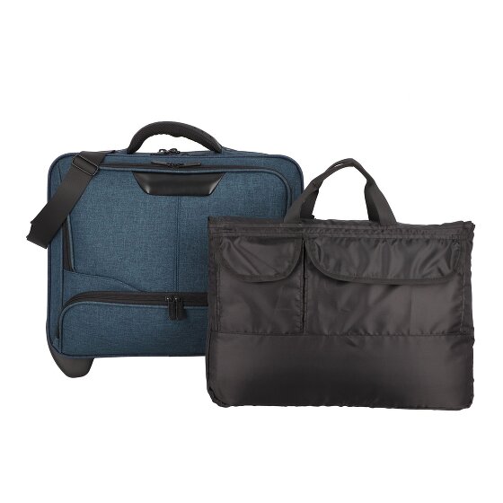 Dermata 2 roulettes Trolley d'affaires 46 cm Compartiment pour ordinateur portable