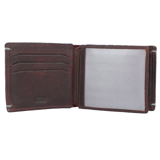 Burkely Antique Avery Porte-monnaie en cuir RFID 12 cm