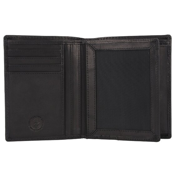 Greenburry Pure Black Porte-monnaie Protection RFID Cuir 10.5 cm