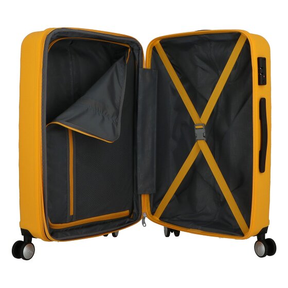 American Tourister Summer Square 4 roulettes Set de valises 3 pièces avec soufflet d'extension