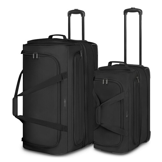 Redolz Lot de 2 sacs de voyage Duffle Essentials à 2 roues, tailles M et L, avec soufflet d'extension
