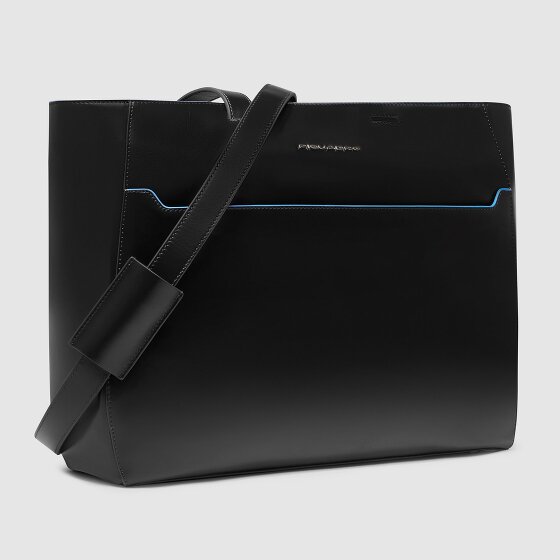 Piquadro Blue Square Sac de shopper Cuir véritable 40 cm