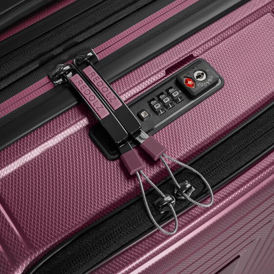 Redolz Essentials 14 4 roues Valise cabine S 55 cm Compartiment ordinateur avec soufflet d'extension