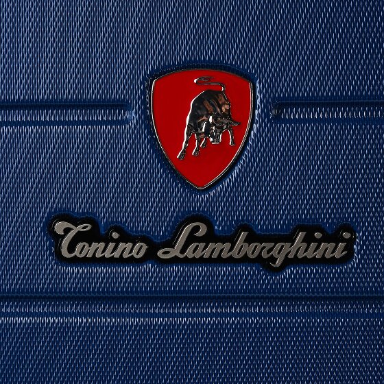 Tonino Lamborghini Milano Valise cabine 4 roulettes XL 83 cm taille spéciale avec soufflet d'extension
