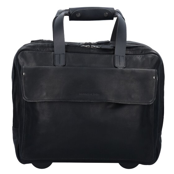 Harold's Ivy Lane 2 roues Valise business Cuir véritable 36 cm Compartiment ordinateur