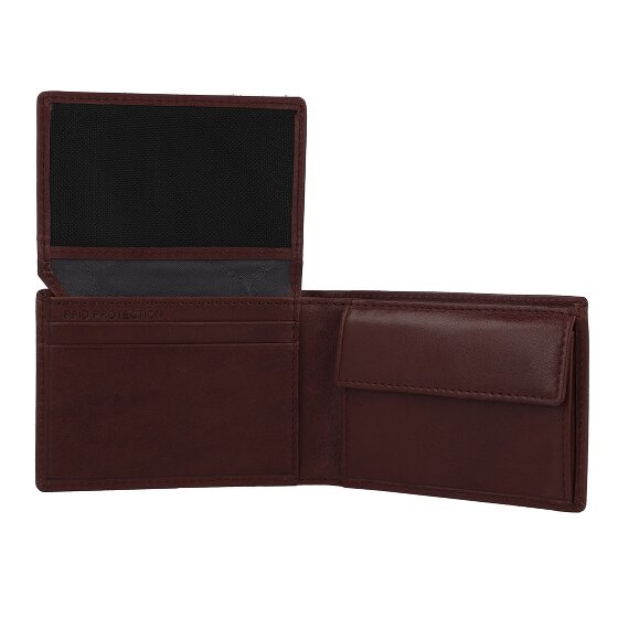 Braun Büffel Arezzo Porte-monnaie Protection RFID Cuir 10.5 cm