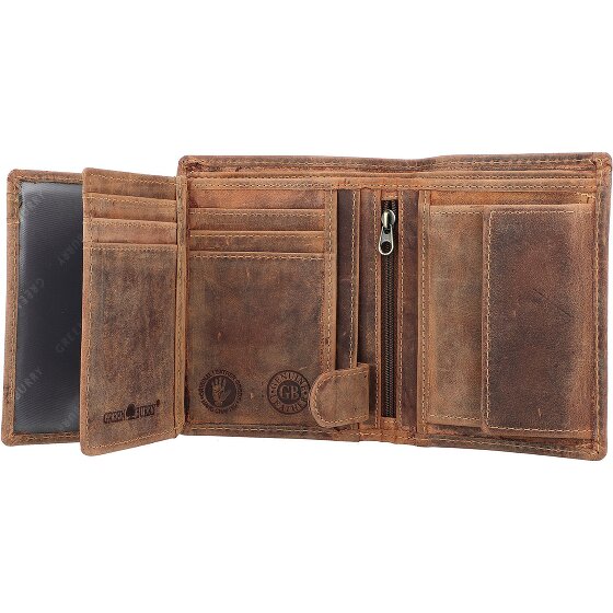 Greenburry Porte-monnaie Vintage RFID en cuir 10 cm