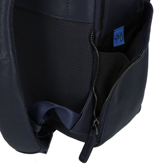 Piquadro Paavo Daypack Cuir véritable 43 cm Compartiment ordinateur