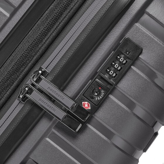 Pactastic Collection 04 THE MEDIUM + 4 roulettes Trolley M 66 cm avec soufflet d'extension