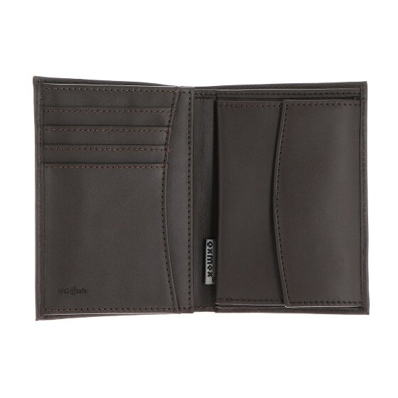 oxmox Leather Porte-monnaie Protection RFID Cuir véritable 10 cm