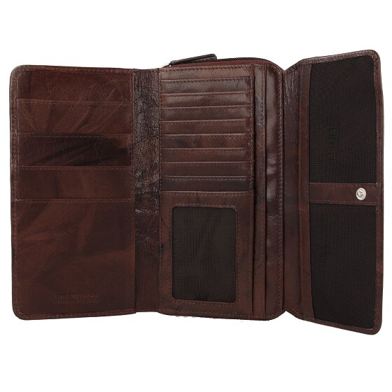 mano Donna Aurona Porte-monnaie RFID en cuir 18 cm