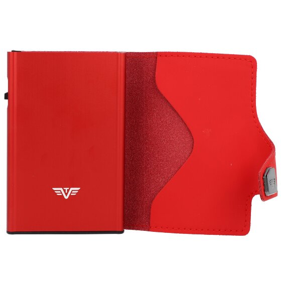 Tru Virtu Click & Slide Porte-cartes de crédit Porte-monnaie RFID en cuir 6,5 cm