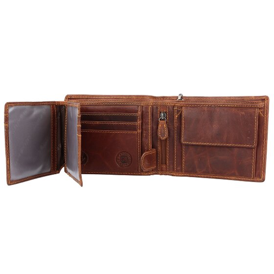 Greenburry Vintage Cafe-Racer Porte-monnaie RFID Cuir 12 cm