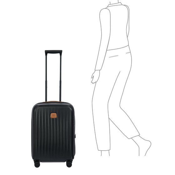 Bric's Taormina 4 roulettes Trolley S 57 cm avec soufflet d'extension