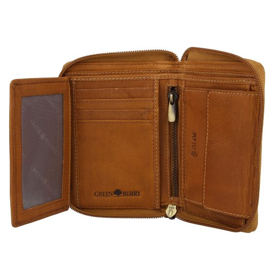 Greenburry Tornado Porte-monnaie Protection RFID Cuir 10 cm